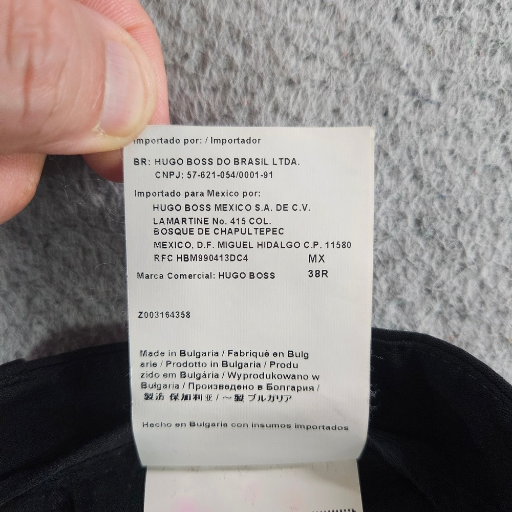 Hugo Boss Amaro Helse Mens Black Virgin Wool Blend Pleated Dress Pants 34x29 - Picture 4 of 11